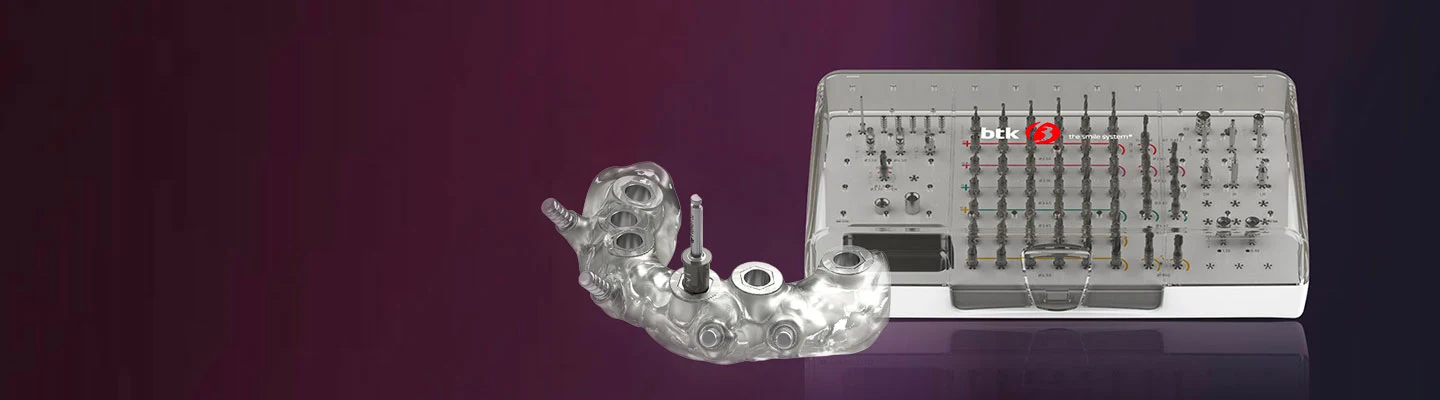 MAESTRO guided surgery kit with surgical guide and organised instruments